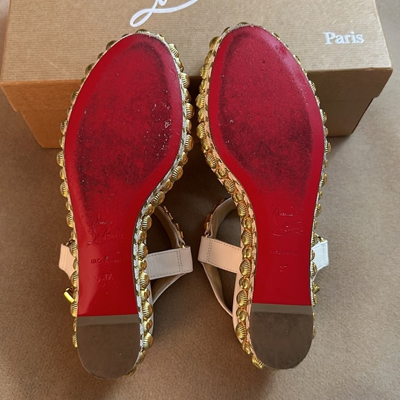 Christian Louboutin Rondaclou 60 Nappa Shiny Platform Sandals - Picture 8 of 15